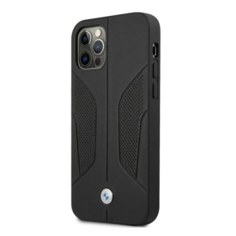 Etui BMW BMHCP12LRSCSK Apple iPhone 12 Pro Max czarny/black hardcase Leather Perforate Sides