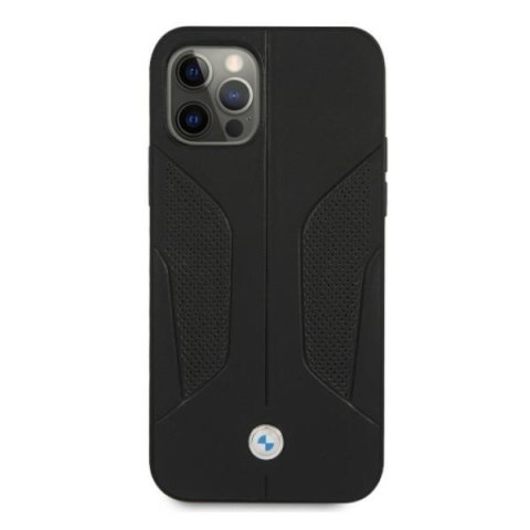 Etui BMW BMHCP12LRSCSK Apple iPhone 12 Pro Max czarny/black hardcase Leather Perforate Sides