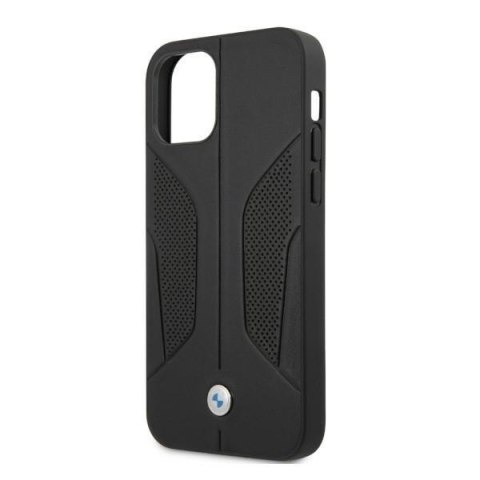 Etui BMW BMHCP12LRSCSK Apple iPhone 12 Pro Max czarny/black hardcase Leather Perforate Sides