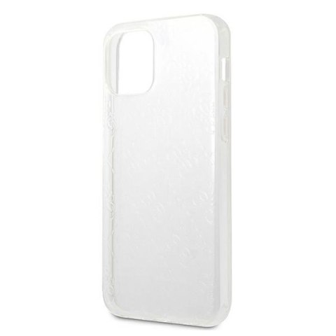 Etui na telefon iPhone 12 Pro Max Guess transparentne 3D Pattern