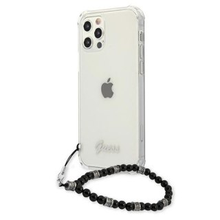 Etui iPhone 12 Pro Max Guess GUHCP12LKPSBK transparent hardcase Black Pearl