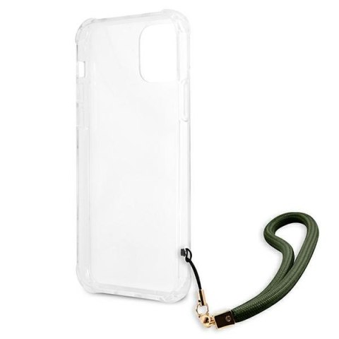 Etui na telefon iPhone 12 Pro Max Guess Camo Collection zielony hardcase