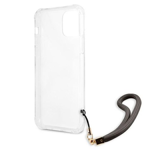 Etui na telefon iPhone 12 Pro Max Guess Marble Collection szary hardcase