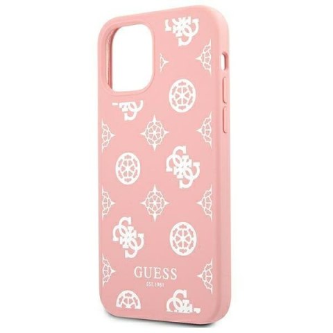 Etui na telefon iPhone 12 Pro Max Guess Peony Collection różowy hardcase