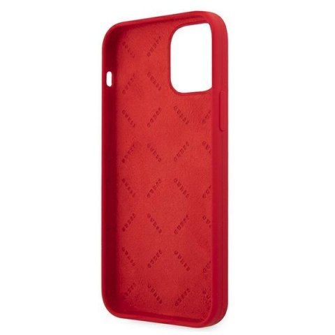 Etui na telefon iPhone 12 Pro Max Guess Peony Collection czerwone