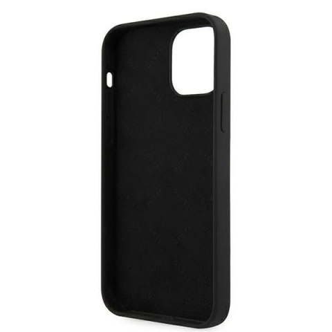 Etui na telefon iPhone 12 Pro Max Guess czarno-biały silikonowy hardcase