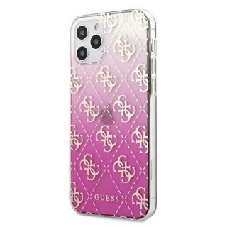 Etui na telefon iPhone 12 Pro Max Guess Gradient Różowy Hardcase 4G