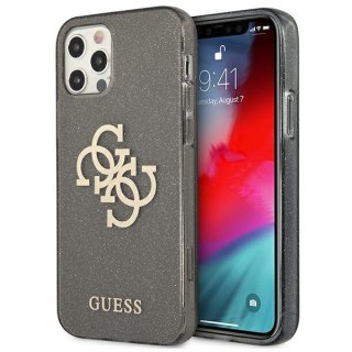 Etui na telefon iPhone 12 Pro Max Guess Glitter Hardcase 4G Big Logo