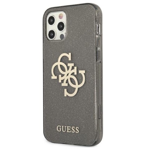 Etui na telefon iPhone 12 Pro Max Guess Glitter Hardcase 4G Big Logo