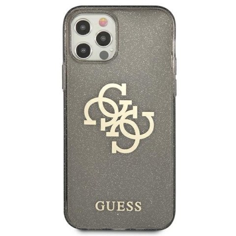 Etui na telefon iPhone 12 Pro Max Guess Glitter Hardcase 4G Big Logo