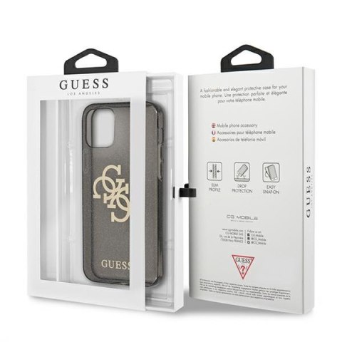 Etui na telefon iPhone 12 Pro Max Guess Glitter Hardcase 4G Big Logo