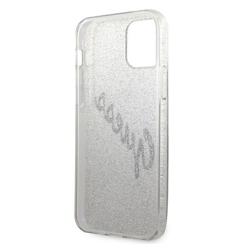 Etui na telefon iPhone 12 Pro Max Guess złoty hardcase Glitter Gradient