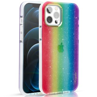 Etui iPhone 12 Pro Max Kingxbar wielokolorowe Ombre