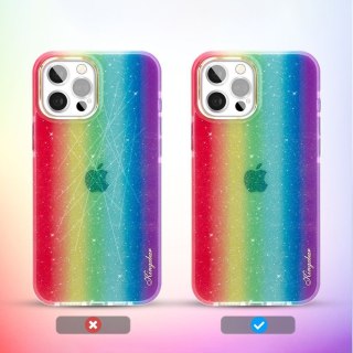 Etui iPhone 12 Pro Max Kingxbar wielokolorowe Ombre