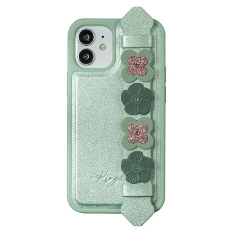 Etui iPhone 12 Pro Max Kingxbar Sweet Swarovski zielony