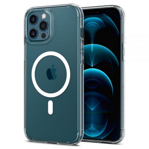 Etui na telefon iPhone 12 Pro Max Spigen Ultra Hybrid Mag białe