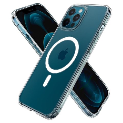 Etui na telefon iPhone 12 Pro Max Spigen Ultra Hybrid Mag białe