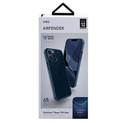 Etui na telefon iPhone 12 Pro Max UNIQ Air Fender niebieski 70% ochrony