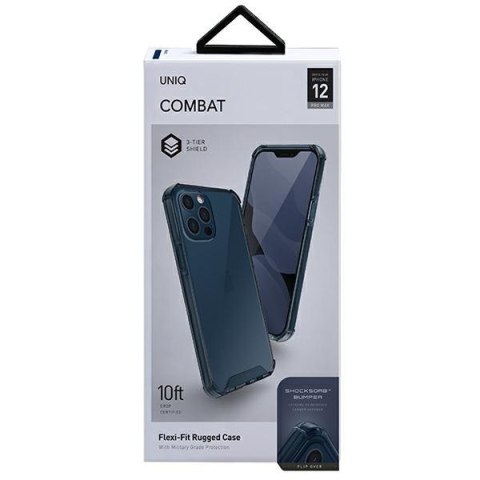 Etui na telefon iPhone 12 Pro Max UNIQ Combat niebieski / nautical blue