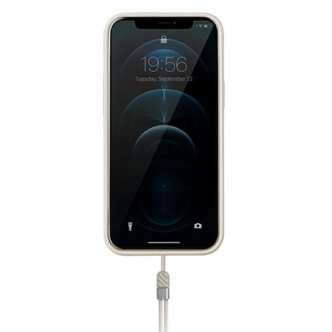 Etui na telefon iPhone 12 Pro Max UNIQ Heldro beżowy moro Antimicrobial