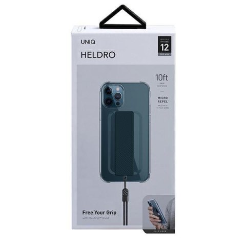 Etui iPhone 12 Pro Max UNIQ Heldro przezroczysty Antimicrobial