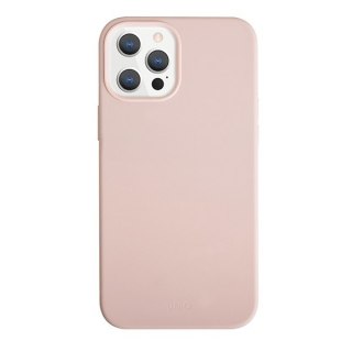 Etui iPhone 12 Pro Max UNIQ Lino Hue różowy