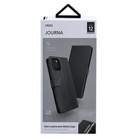 Etui na telefon iPhone 12 Pro Max UNIQ book Journa szary