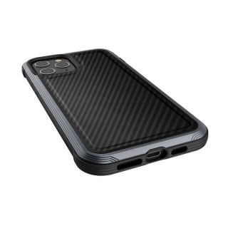 Etui aluminiowe X-Doria Raptic Lux Apple iPhone 12 Pro Max (Drop test 3m) (Black Carbon Fiber)