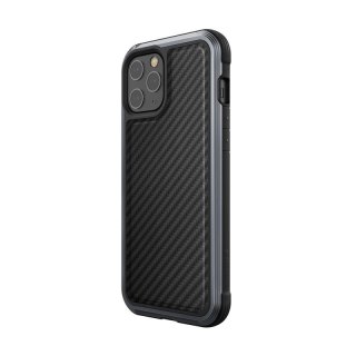 Etui iPhone 12 Pro Max X-Doria Raptic Lux czarny Black Carbon Fiber