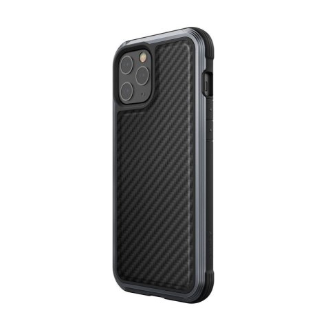 Etui na telefon iPhone 12 Pro Max X-Doria Raptic Lux czarny karbon