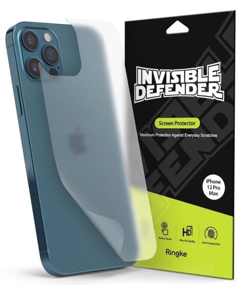 Folia na telefon iPhone 12 Pro Max Ringke Invisible Defender matowa 2 PACK