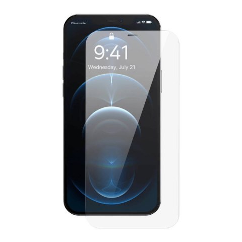 Szkło hartowane iPhone 12 Pro Max Baseus 0.4mm Corning HD + zestaw czyszczący