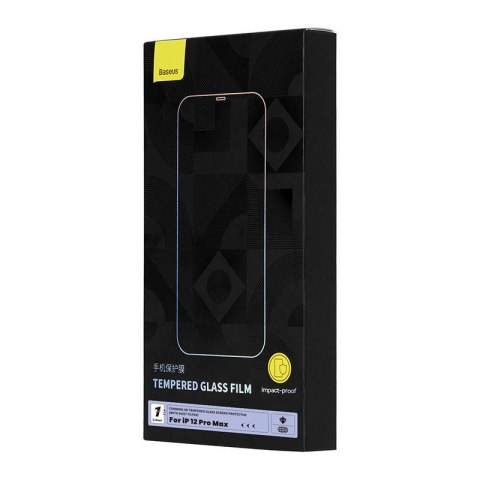 Szkło hartowane iPhone 12 Pro Max Baseus 0.4mm Corning HD + zestaw czyszczący