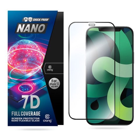 Szkło hybrydowe iPhone 12 Pro Max Crong 7D Nano Flexible Glass