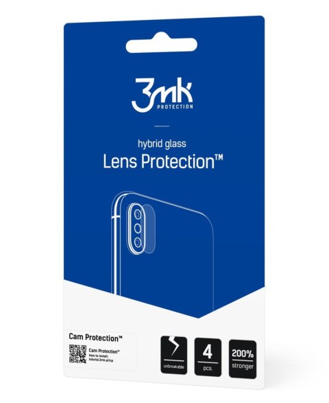 Szkło hybrydowe na obiektyw iPhone 12 Pro Max 3MK Lens Protection 4 PACK