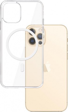 Etui na telefon iPhone 12 / 12 Pro 3MK MagCase przezroczyste