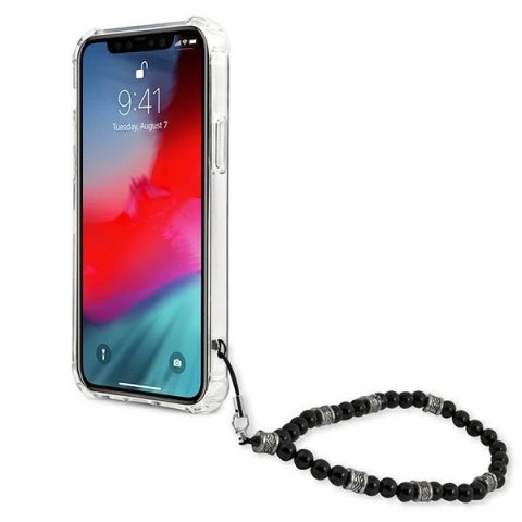 Etui na telefon iPhone 12/12 Pro Guess GUHCP12MKPSBK transparentne