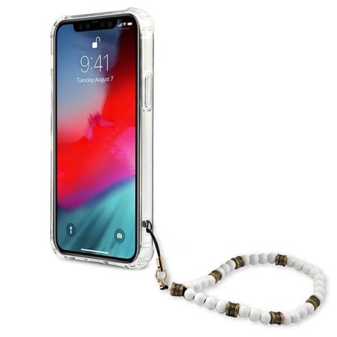 Etui na telefon iPhone 12/12 Pro Guess GUHCP12MKPSWH przezroczyste