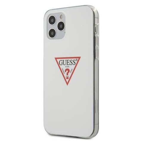 Etui iPhone 12/12 Pro Guess GUHCP12MPCUCTLWH biały hardcase Triangle Collection