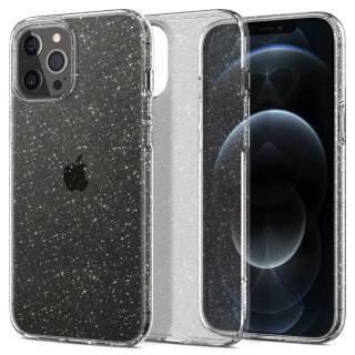 Etui iPhone 12 / 12 Pro Spigen Liquid Crystal brokatowe przezroczyste