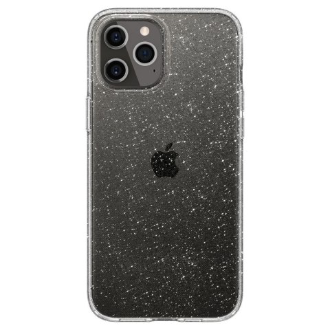 Etui iPhone 12 / 12 Pro Spigen Liquid Crystal brokatowe przezroczyste