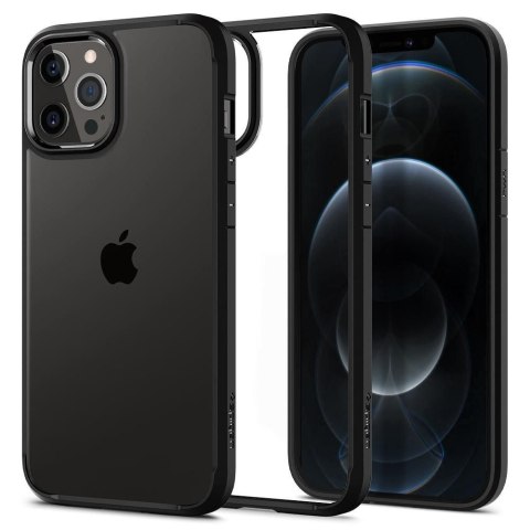 Etui na telefon iPhone 12/12 Pro Spigen Ultra Hybrid matowe czarne