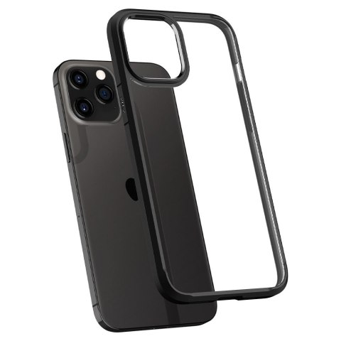 Etui na telefon iPhone 12/12 Pro Spigen Ultra Hybrid matowe czarne