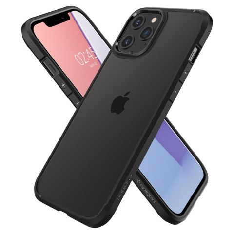 Etui na telefon iPhone 12/12 Pro Spigen Ultra Hybrid matowe czarne