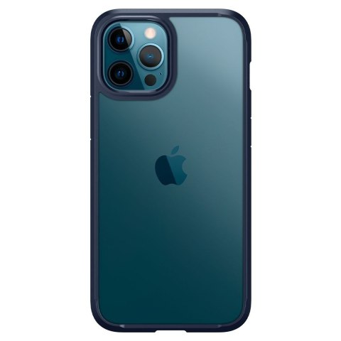 Etui na telefon iPhone 12/12 Pro Spigen Ultra Hybrid granatowe