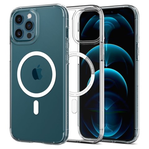 Etui na telefon iPhone 12/12 Pro Spigen Ultra Hybrid Mag białe