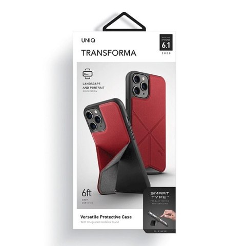 Etui na telefon iPhone 12/12 Pro UNIQ Transforma czerwone - ochrona i styl