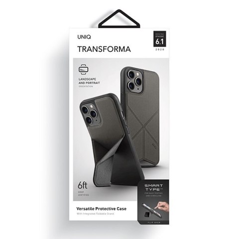 Etui iPhone 12 / 12 Pro UNIQ Transforma szare