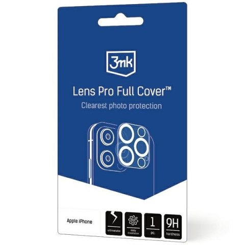 Folia na telefon 3MK Lens Pro Full Cover iPhone 12 Pro - Ochrona aparatu