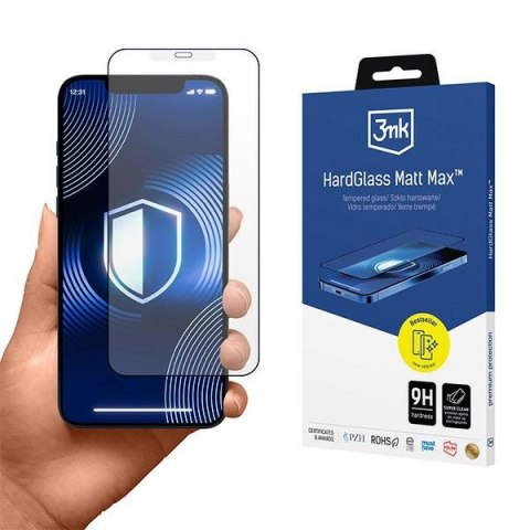 Szkło hartowane iPhone 12 Pro Max 3MK HardGlass Matt Max - Ochrona ekranu